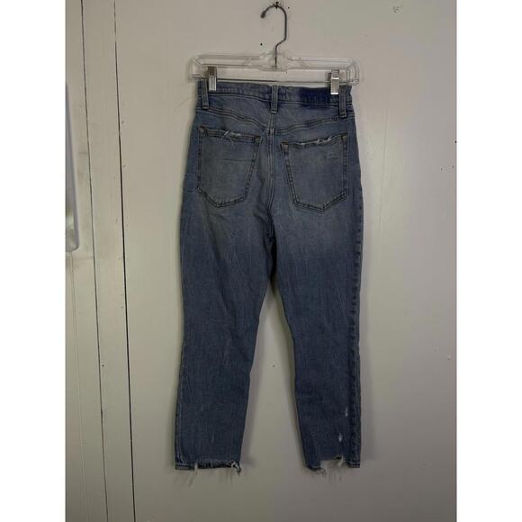Abercrombie Fitch Jeans Womens 2 Short Ultra High Rise Mom Jeans Light Wash - Picture 6 of 10